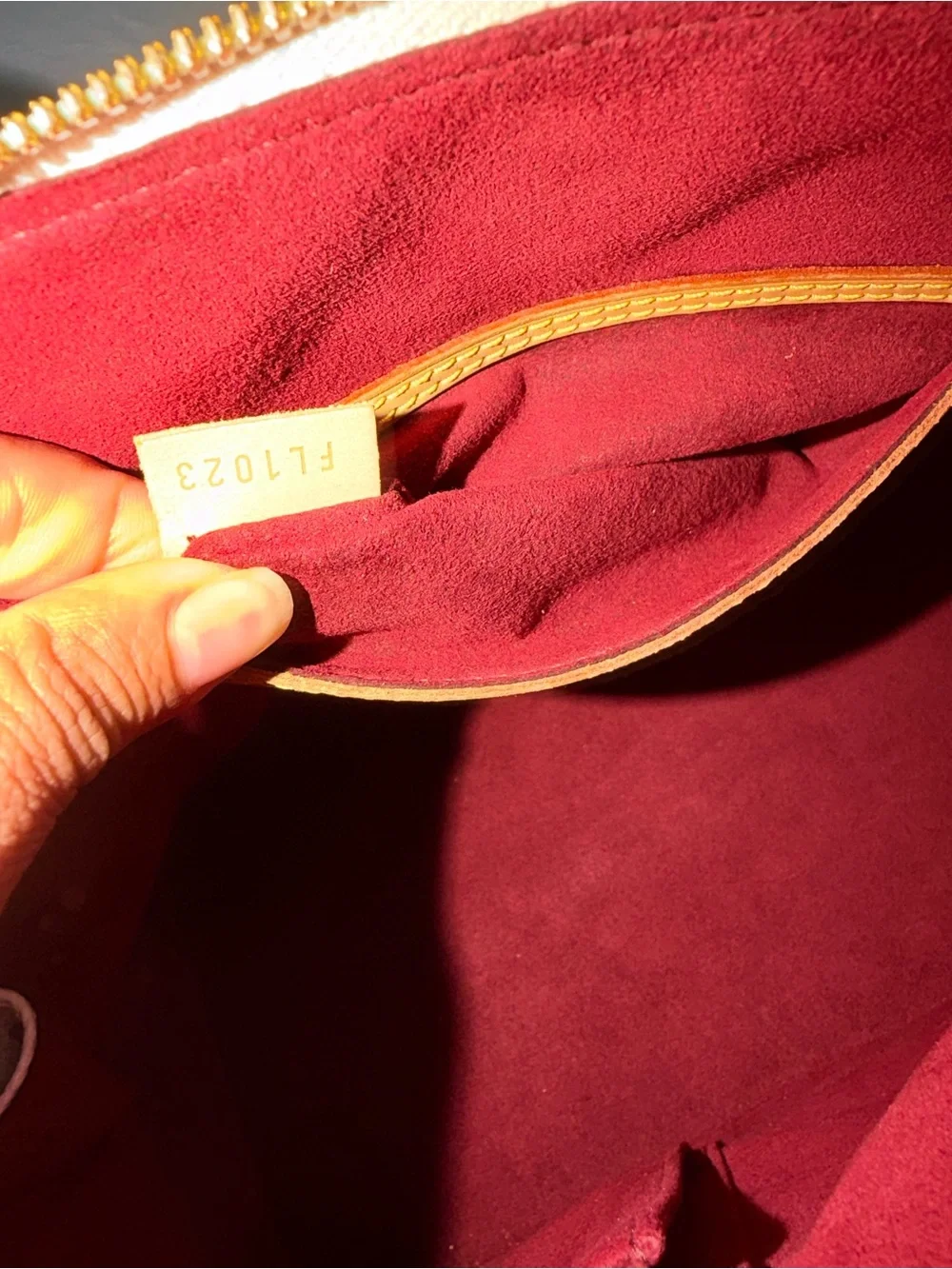 Louis Vuitton White Multicolor Monogram Alma Satchel with Tan Trim